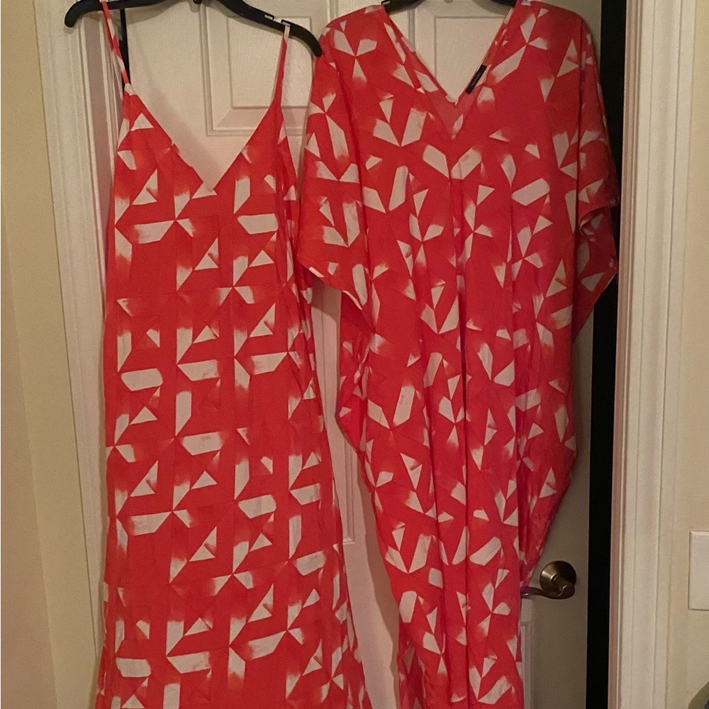 Natori NWT 2 piece lounge/pajama set. Vibrant coral, very indulgent! Retail $188